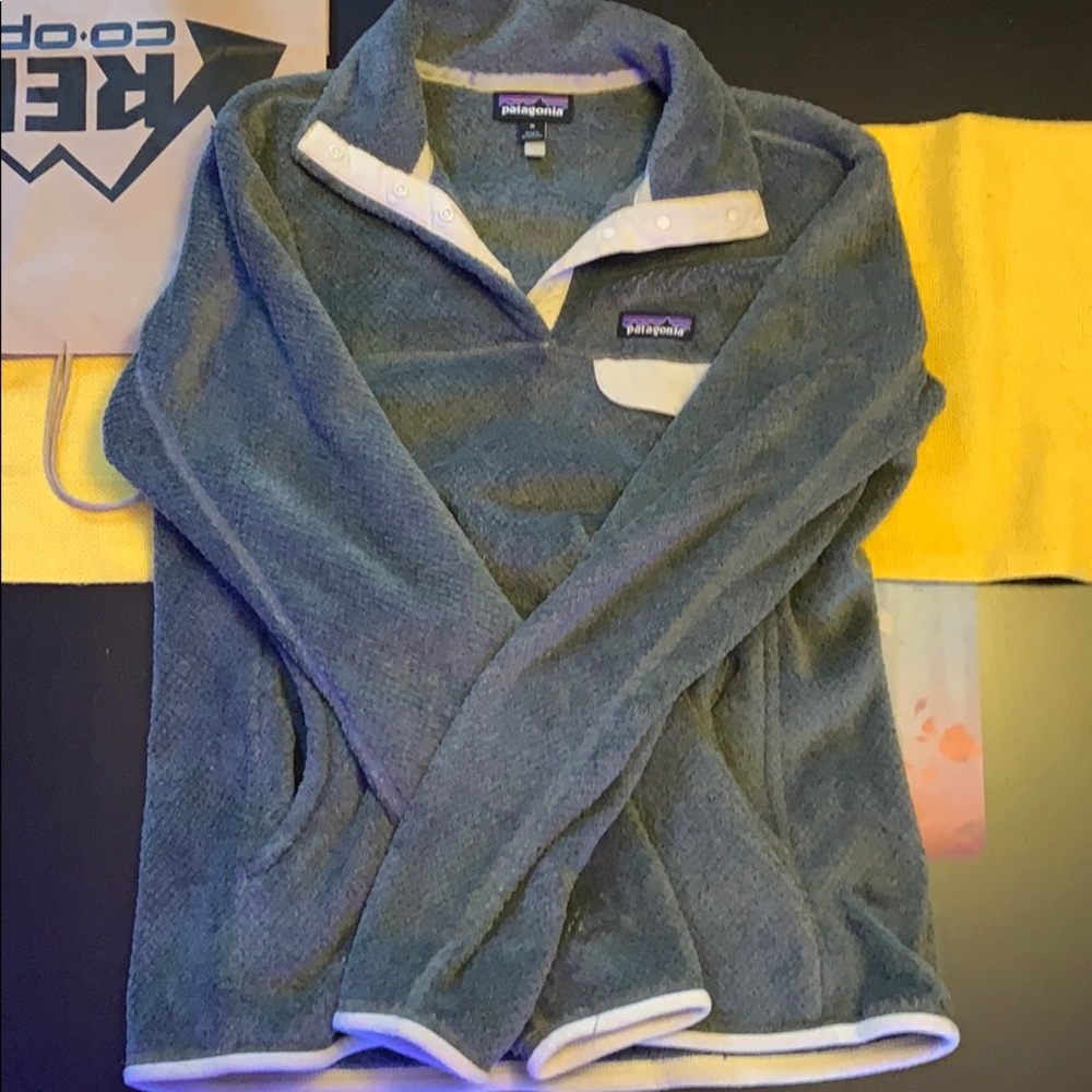 Gray/Beige Patagonia Fleece